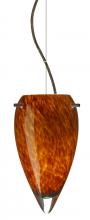 Besa Lighting 1KX-412518-BR - Besa Juli Cable Pendant Amber Cloud Bronze 1x100W Medium Base