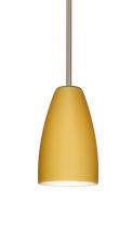 Besa Lighting 1TT-1511VM-SN - Besa Stem Riva 9 Pendant Satin Nickel Vanilla Matte 1x75W Medium Base