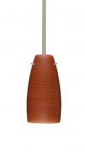 Besa Lighting 1TT-1512CH-SN - Besa Tao 10 Stem Pendant Satin Nickel Cherry 1x100W Medium Base