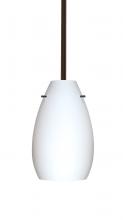 Besa Lighting 1TT-412607-BR - Besa Pera 9 Stem Pendant Bronze Opal Matte 1x100W Medium Base