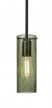 Besa Lighting 1TT-JUNI10MS-EDIL-BR - Besa, Juni 10 Stem Pendant, Moss Bubble, Bronze, 1x4W LED Filament