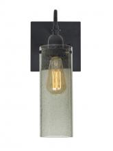 Besa Lighting 1WG-JUNI10MS-EDIL-BK - Besa Juni 10 Wall, Moss Bubble, Black Finish, 1x7W LED Filament