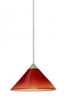 Besa Lighting 1XC-117681-SN - Besa Pendant Kona Satin Nickel Sunset 1x50W Halogen