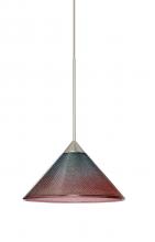 Besa Lighting 1XC-117691-SN - Besa Pendant Kona Satin Nickel Bi-Color 1x50W Halogen