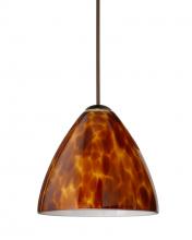 Besa Lighting 1XC-177918-BR - Besa Pendant Mia Bronze Amber Cloud 1x50W Halogen