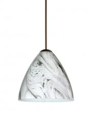 Besa Lighting 1XC-1779MG-BR - Besa Pendant Mia Bronze Marble Grigio 1x50W Halogen