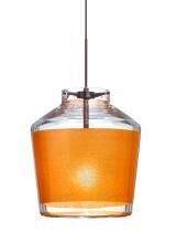 Besa Lighting 1XC-PIC6GD-BR - Besa Pendant Pica 6 Bronze Gold Sand 1x50W Halogen