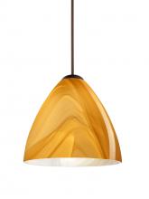 Besa Lighting 1XT-1779HN-LED-BR - Besa Pendant Mia Bronze Honey 1x5W LED