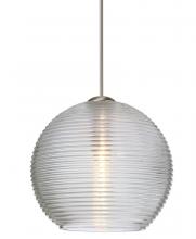 Besa Lighting 1XT-461500-LED-SN - Besa Pendant Kristall 6 Satin Nickel Clear 1x5W LED