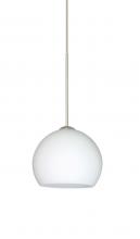 Besa Lighting 1XT-565807-SN - Besa Pendant Palla 5 Satin Nickel Opal Matte 1x50W Halogen