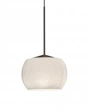 Besa Lighting 1XT-KENOWH-LED-BR - Besa, Keno Cord Pendant, White Sand, Bronze Finish, 1x3W LED