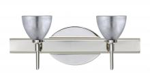 Besa Lighting 2SW-1758SF-CR - Besa Divi Wall 2SW Silver Foil Chrome 2x40W G9