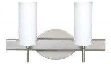 Besa Lighting 2SW-440307-SN - Besa Wall Copa 3 Satin Nickel Opal Matte 2x40W G9