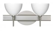 Besa Lighting 2SW-467907-SN - Besa Wall Brella Satin Nickel White 2x40W G9