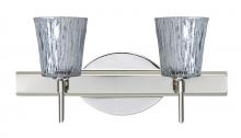 Besa Lighting 2SW-5125SF-LED-CR - Besa Wall Nico 4 Chrome Stone Silver Foil 2x5W LED