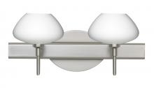 Besa Lighting 2SW-541007-SN - Besa Wall Peri Satin Nickel Opal Matte 2x40W G9