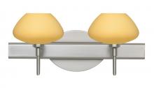 Besa Lighting 2SW-5410VM-SN - Besa Wall Peri Satin Nickel Vanilla Matte 2x40W G9