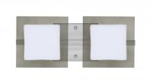 Besa Lighting 2WS-7735SM-LED-SN - Besa Wall Alex Satin Nickel Opal/Smoke 2x5W LED