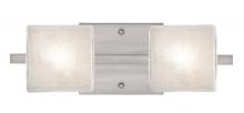 Besa Lighting 2WS-7873GL-SN - Besa Wall Paolo Satin Nickel Glitter 2x50W G9