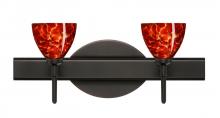 Besa Lighting 2SW-185841-BR - Besa Divi Wall 2SW Garnet Bronze 2x40W G9