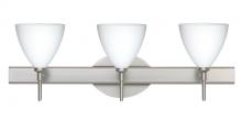 Besa Lighting 3SW-177907-SN - Besa Wall Mia Satin Nickel Opal Matte 3x40W G9