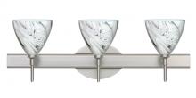 Besa Lighting 3SW-1779MG-SN - Besa Wall Mia Satin Nickel Marble Grigio 3x40W G9