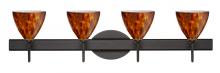 Besa Lighting 4SW-177918-BR - Besa Wall Mia Bronze Amber Cloud 4x40W G9