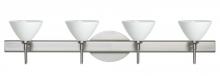 Besa Lighting 4SW-174307-SN - Besa Wall Domi Satin Nickel White 4x40W G9