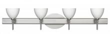 Besa Lighting 4SW-185807-SN - Besa Divi Wall 4SW Opal Matte Satin Nickel 4x40W G9