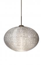 Besa Lighting J-4913GL-BR - Besa Pendant For Multiport Canopy Pape 12 Bronze Glitter 1x75W Medium Base