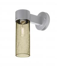 Besa Lighting JUNI10LT-WALL-SL - Besa, Juni 10 Outdoor Sconce, Latte Bubble, Silver Finish, 1x60W Medium Base