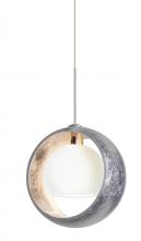 Besa Lighting RXP-4293SS-SN - Besa Pendant Pogo Satin Nickel Silver/Inner Silver 1x35W Halogen