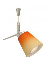 Besa Lighting SP-5042OP-SN - Besa Spotlight Canto 3 Satin Nickel Bicolor Orange/Pina 1x35W Halogen Mr11