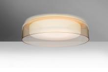 Besa Lighting TANGO15CGC-LED - Besa Tango 15 Ceiling, Cognac/Opal Matte, 1x17W LED