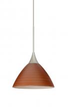 Besa Lighting X-1743CH-LED-SN - Besa Pendant For Multiport Canopy Domi Satin Nickel Cherry 1x5W LED