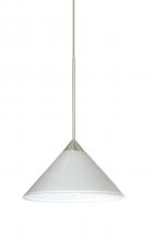 Besa Lighting X-282453-LED-SN - Besa Pendant For Multiport Canopy Kona Satin Nickel White Starpoint 1x5W LED