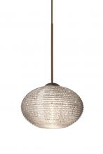 Besa Lighting X-5612GL-LED-BR - Besa Pendant For Multiport Canopy Lasso Bronze Glitter 1x5W LED