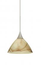 Besa Lighting XP-174383-SN - Besa Pendant Domi Satin Nickel Mocha 1x50W Halogen