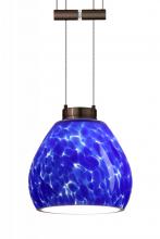 Besa Lighting 1XA-560586-BR - Besa Pendant Tay Tay Bronze Blue Cloud 1x50W Halogen