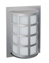 Besa Lighting SCALA13-SW-LED-BA - Besa Outdoor Scala 13 Brushed Aluminum Satin White 1x9W LED