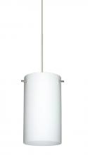 Besa Lighting 1XT-440407-SN - Besa Stilo 7 Pendant Satin Nickel Opal Matte 1x50W Halogen