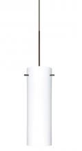 Besa Lighting 1XP-493007-BR - Besa Pendant Copa Bronze Opal Matte 1x50W GY6.35