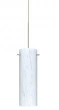 Besa Lighting XP-493019-SN - Besa Copa Pendant, Carrera, Satin Nickel, 1x50W Halogen