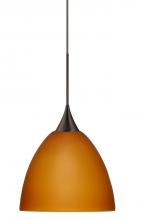 Besa Lighting XP-757080-BR - Besa Pendant Sasha Bronze Amber Matte 1x50W GY6.35