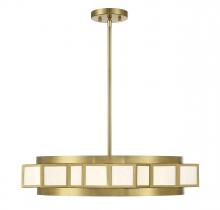 Savoy House 1-3167-4-322 - Gideon 4-Light Chandelier in Warm Brass