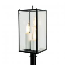 Norwell 1152-MB-CL - Back Bay Outdoor Post Lantern Light - Matte Black