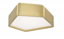 Norwell 5395-SB-SO - Fenway Flush Mount Light - Satin Brass