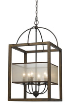 CAL Lighting FX-3536/6L - 60W X 6 Rectangular Chandelier