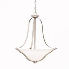 Kichler 3384NI - Langford™ 3 Light Inverted Pendant Brushed Nickel