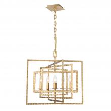 Crystorama 336-GA - Capri 5 Light Antique Gold Chandelier